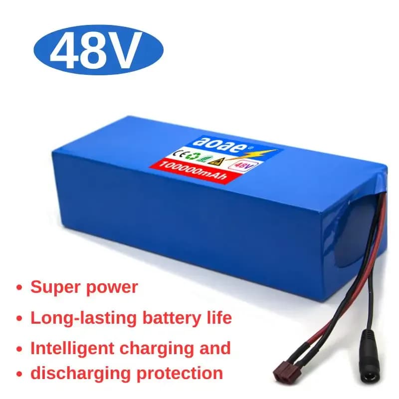 Batterie au lithium 48V 100Ah 13S5P, 48V 100000mAh