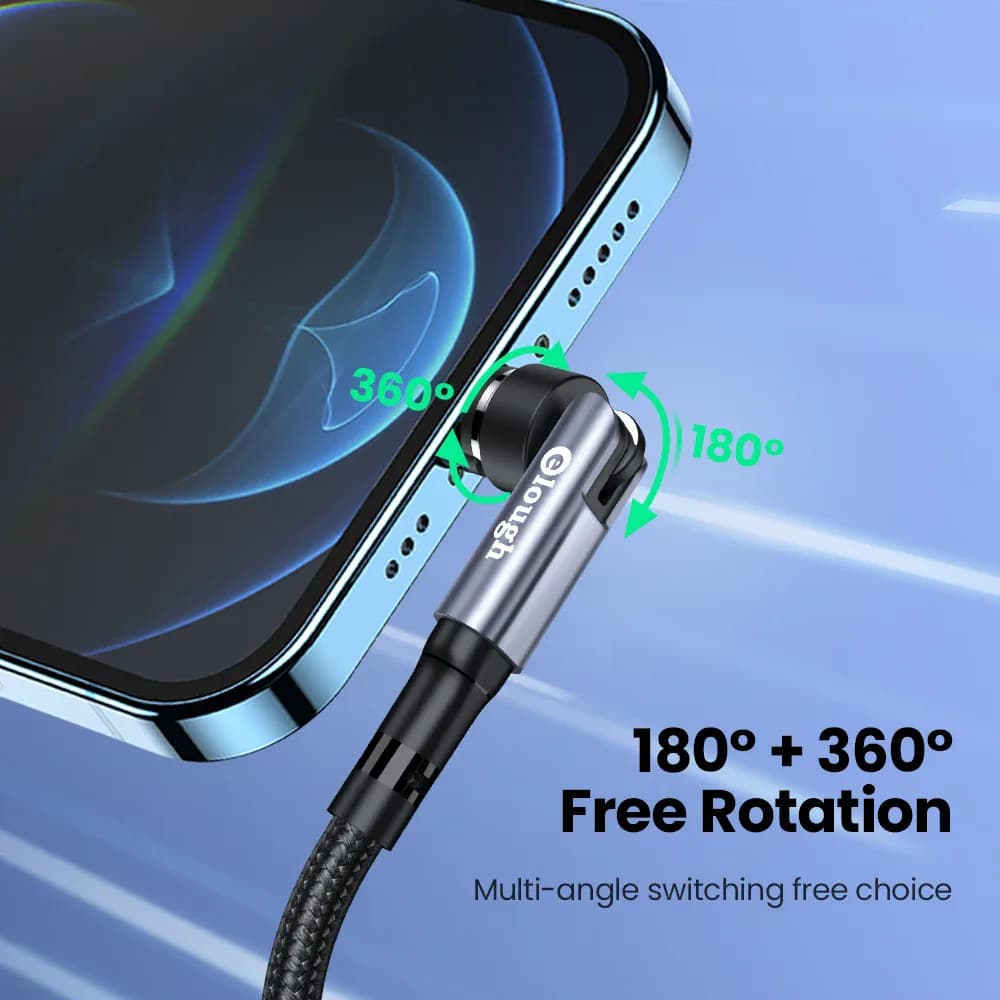 Elough 540 câble magnétique 3A charge rapide Micro USB Type